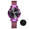 2019 Nuevo Reloj Cielo Estrellado TikTok Correa de Aleación Reloj Perezoso para Mujer Hebilla Magnética Reloj de Correa de Malla