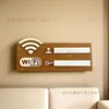Cartel Recordatorio Wifi de Madera Cartel Hecho a Mano Recordatorio Cálido Cartel de Madera Contraseña Wifi Colgante de Pared Público Stock Disponible