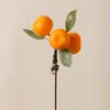Bolsa de la Suerte Accesorios Dios de la Riqueza Fruta del Dinero Bayas Rojas Hojas de Ginkgo Eucalipto Arreglo Floral DIY Adornos de Año Nuevo Decoraciones