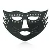 Comercio Exterior En Stock Sm Productos para Adultos Máscara de Ojos de Cuero Blackout con Tachuelas, Accesorios Eróticos de Provocación, Accesorios para Juegos de Halloween