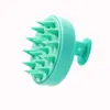 Cepillo para Champú de Gel de Silicona de Color Nuevo Transfronterizo Cepillo Masajeador Rascador de Cuero Cabelludo Doméstico Peine Masajeador de Cuero Cabelludo