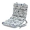 Cojín de Silla y Respaldo Integrados Cojín de Asiento Engrosado para Períodos Largos de Sentarse en el Trabajo, Cojín Suave para Silla de Comedor, Cojín Antideslizante para Silla de Oficina