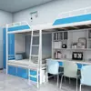 Literas personalizadas de acero y hierro forjado para dormitorios escolares, camas para apartamentos de dormitorios estudiantiles, camas combinadas de hierro forjado para espacios pequeños