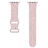 Novo Apple Watch Pulseira Apple Pulseira de Silicone com Estampa de Borboleta e Flor Bordada a Laser Fivela de Borboleta