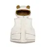 Chaleco para Niños con Capucha Engrosado Ropa Exterior para Niño Chaleco Cálido Chaleco de Terciopelo para Bebé Niña Niños Pequeños y Medianos Lindo Bebé