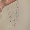 Collar de Perlas Multicapa para Mujer, Lujo Ligero y Estilo de Gama Alta, Cadena Larga para Suéter, Accesorio en Capas, Cadena para Clavícula