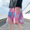 Shorts Casuales de Playa para Hombre Verano Delgados de Secado Rápido Bañador Shorts Estampados de Moda Grandes Holgados Pantalones de Pijama de Cinco Puntos