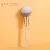 Fabricante de Brochas de Maquillaje Mango Acrílico Tubo Cepillado Individual para Polvo Suelto Fijación Brocha Grande para Base Herramienta de Belleza Brocha Fijadora