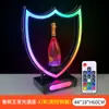 Soporte Creativo Luminoso para Vino Bar LED Estante de Exhibición Colorido Base Portabotellas KTV Vino Tinto Champagne Rey Vino Extranjero