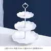 Celebridade da Internet Prato de Frutas Multicamadas Doméstico Prato de Doces e Salgadinhos Prato de Frutas Prato de Pontos Rack de Sobremesas para Sala de Estar Criativo de Luxo Leve Três Camadas