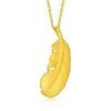 Pingente Pena Sussurrante de Amor Dourado 3D Colar de Joia de Ouro Joia de Ouro Moeda Euro Atacado