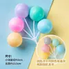 Toppers Decorativos para Bolo Face Sorridente de Urso Estilo Coreano, Inserções Coloridas Hb para Aniversários Infantis, Coração Nuvem Xadrez Amor