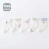 Calcetines de malla finos clase A para primavera y verano, calcetines de algodón para bebé, calcetines de caña media para niños, calcetines de dibujos animados sin costuras para niños y niñas, calcetines para bebés