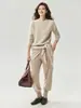 Nuevo Jersey de Punto con Cuello Redondo y Hilo Floral Otoño 2026 para Mujer, Top Ligero y Cálido de Cachemir y Seda de Morera para el Trabajo