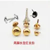 Remaches de Burbuja de Agua Semicirculares para Decoración de Sofás y Cajas, Sujetadores de Clip de Cabeza de Champiñón de Dos Púas, Accesorios de Remache Hechos a Mano para Bricolaje