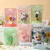 Bolsa autosellable con dibujos animados, bolsa crujiente con copos de nieve, bolsa para hornear galletas, turrón, bolsa independiente, bolsa para dulces, bolsa sellada con cremallera