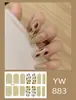 Pegatinas para uñas TE, sin cocción, de moda, finas, arte de uñas de cobertura completa listo para usar, pegatinas de uñas vestibles temu, Sudeste Asiático, Japón, Corea