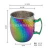 Aço Inoxidável 304 Caneca Mule para Coquetel Cobre Galvanizado Conjunto de Copos Martelo Ponto Criativo Martelo Ponto Copo de Cerveja para Bar Frio