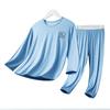 Primavera 2024, ropa para padres e hijos, traje de aire acondicionado de manga corta con dibujos animados para el hogar, pijamas de manga larga para niños y niñas, conjunto de dos piezas