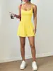 Amazon Europeo y Americano Transfronterizo 2026 Verano Nuevo Mono Corto Casual sin Tirantes para Mujer Pierna Ancha Ajuste Holgado