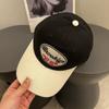 2025 Nueva Gorra de Béisbol de Copa Suave Bordada con Letra para Mujer Combinación de Colores Retro para Todo Uso Ala Ancha Americana Cara Lengua de Patito