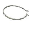 Pulsera de Arroz Shijia Redonda de Plata de Ley S925 para Bebé con Piezas de Plata Triturada, Moda Femenina, Joyería Exquisita y de Alta Gama