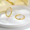 Nuevos Pendientes Huecos Brillantes con Diseño Único de Gradiente Unilateral, Estilo Europeo y Americano, Forma de Corazón Exagerada, Estilo Minimalista, Aros Grandes