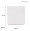 Venta Directa de Fábrica Cerámica Sublimación Impresión Transferencia de Calor Brillante en Blanco Pieza de Cerámica Colgante Se Puede DIY Fácil de Limpiar Posavasos