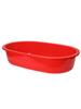 Tina de baño rojo brillante rectangular para adultos grande Tina para niños engrosada de plástico para el hogar lavandería cuenca larga acuática