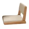 Silla de Té Tatami de Madera Maciza, Silla Baja Plegable para Sala de Estar, Silla Moderna Minimalista con Respaldo, Silla de Ocio para Balcón, Silla Baja para Balcón