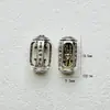 Cuentas de Barril, Cuentas para Cinturón, Cuentas Espaciadoras, Cuentas de Tambor, Cuentas de Rueda Dorada, Cuentas de Nube Trasera y Accesorios de Aleación Antiguos de Oro y Plata Estilo Tíbet con Patrón de Nube y Pergamino