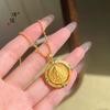 Tienda de oro con accesorios de oro DIY collar con colgante de dios amarillo de la fortuna de la suerte moda exquisita regalo para novia