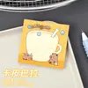 Notas Adhesivas de Dibujos Animados Capibara Patito Amarillo Mensaje Memo para Estudiantes Notas Adhesivas Reutilizables Bloc de Notas de Alto Valor Dopamina