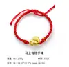 Em Estoque Atacado Ano Zodiacal S925 Prata Esterlina Jade Hetian Nicho Versátil Pulseira de Alto Padrão Joias de Amizade