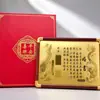 Livro de Noivado Dragão e Fênix de Ouro Puro 999, Novo Livro de Casamento Estilo Chinês, Decoração para Banquete de Noivado, Presente para Melhor Amigo