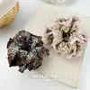 Elástico de Cabelo de Renda Floral Doce Coreano, Corda de Rabo de Cavalo Fofa em Formato de Cintura, Acessório de Cabelo Elegante