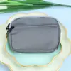 Mini Porta-Moedas de Nylon Impermeável, Porta-Identidade de Dois Compartimentos Pendurável, Porta-Moedas Portátil, Porta-Cartões de Mão