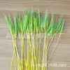Plato Frío con Espiga de Trigo Dorado Borde Decorativo con Flores Decorativas Forma Creativa Adornos Pequeños para Cocina