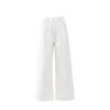 Jeans Laranja Infantil # Branco Puro Simples de Alta Qualidade para Mulheres, Soltos, Emagrecedores, Que Cobrem a Carne, Com Caimento, Calças Versáteis de Comprimento Total