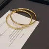Pendientes de Aro Rayados Minimalistas de Alta Gama Chapados en Oro, Pendientes de Moda Transfronterizos Modernos y Únicos, Accesorios para Orejas Versátiles de Borde Ancho de Nicho