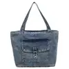 Bolso de Hombro de Mezclilla Estilo Coreano 2026, Bolso de Mano de Moda de Gran Capacidad, Bolso Versátil Relajado Casual para el Día a Día