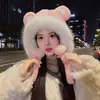 Gorro de peluche de oso para mujer, estilo Lei Feng nuevo, engrosado para abrigar en otoño e invierno, con protección para las orejas, versión coreana, venta al por mayor
