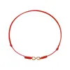 Novo tornozeleira de corda vermelha rica de design de nicho de alta classe pulseira de corda de perna trançada feminina de verão pulseira de corda masculina presente de casal