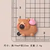Boneca de desenho animado de resina fofa acessórios de cola de creme material criativo para fivela de sapato acessórios de resina joias DIY grampo de cabelo