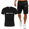 Camiseta de Nuevo Estilo Transfronteriza 2025 Conjunto de Dos Piezas de Pantalones Cortos para Hombre Deportivo Casual Malla Transpirable Venta Directa en Stock