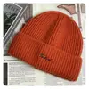 Gorro de Punto Sencillo Bordado con Letras para Otoño e Invierno, Muestra Facial de Mujer, Pequeño, a Prueba de Frío, Protección para los Oídos, Estilo Coreano, Gorro de Lana Versátil para Hombre