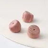 Cuentas Cuadradas de Ciprés Rojo Accesorios Hechos a Mano DIY Accesorios de Moda Cadena para Teléfono con Cuentas Pulsera Colgante Encanto para Bolso