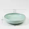 Recipiente para Flores, Plato Redondo, Recipiente Estilo Japonés, Maceta, Jarrón de Cerámica Estilo Chino para Arreglo Floral, Pieza Decorativa, Plato para Flores Ikebana