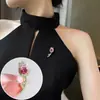 Broche Hebilla de Lazo de Ópalo para Mujer Lindo Japonés Anti-Grito Ins Tendencia Pin Personalizado Fijo Accesorios para Ropa
