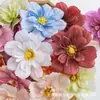 Cabeza de flor de cosmos artificial grande de 11 cm, material para manualidades DIY, para accesorios para el cabello, adornos de ropa, paredes de flores de boda y flores artificiales